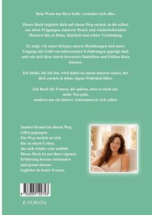 Texte: Heilung des Herzens führt zu Veränderung; Rückkehr zu sich selbst; Buch für Frauen. Foto einer lächelnden Frau.