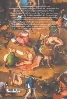 Text analysiert pessimistische Welt- und Menschendeutungen. Illustration zeigt mittelalterliche Szenen mit Dämonen und Menschen.