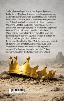 Ein Text beschreibt den Zusammenbruch der Welt 2084. Unten sind zerbrochene goldene Kronen auf trockenem Boden.