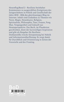 "Hexenflug/Band 2 - Resilienz" beschreibt Ereignisse 2018-2026, thematisiert u.a. Tarot, Magie, Resilienz, bietet Orientierung.