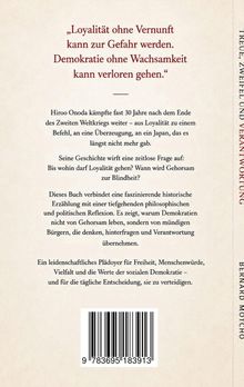 „Loyalität ohne Vernunft kann zur Gefahr werden. Demokratie ohne Wachsamkeit kann verloren gehen.“ Text beschreibt Hiroo Onoda.