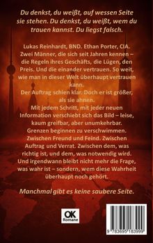 Ein Text über Vertrauen und Täuschung mit den Namen Lukas Reinhardt und Ethan Porter. Unten ein OK Romane Logo.