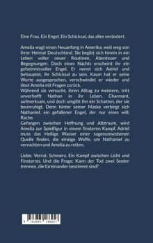 Eine Frau. Ein Engel. Ein Schicksal, das alles verändert. Barcode unten. Hintergrund in Dunkelblau.