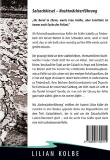 "Salzachkiesel – Nachtwächterführung": Krimihandlung um Ermittler Keller und Gräfin Isabella. Bild: Kiesel in schwarz-weiß.