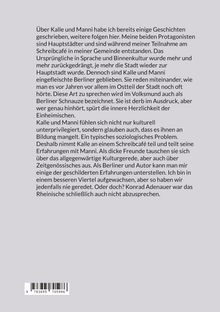 Ein Text beschreibt Geschichten über Kalle und Manni, Berliner, die in einem Schreibcafé Erfahrungen und Ansichten teilen.