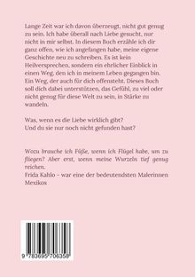 Text auf rosa Hintergrund, Zitat von Frida Kahlo, ISBN unten: 978-3-695-70635-8.