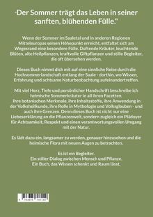 Titel: "Der Sommer trägt das Leben in seiner sanften, blühenden Fülle." Text über Natur im Saaletal. ISBN unten.