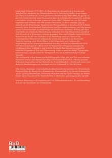 Text beschreibt Isaak Jakob Schmidt, seine Arbeit zur Kalmückischen Grammatik und das Engagement von Bernhard Jülg.