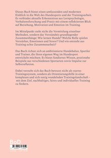 Text: Ein Buch über Hundesport und Training, Betonung auf Verständnis von Lernen, Emotionen und Stress für ambitionierte Trainer.