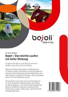 Dr. Doris Wagner  
Bajoli – Das leichte Laufen mit tiefer Wirkung  
Ein Hund ruht auf einer Wiese; eine Frau joggt. Marke "bajoli".