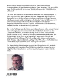 Ein philosophischer Text behandelt die Grenzen der Erkenntnis und epistemiologische Bescheidenheit. Darunter ein Foto eines Mannes.
