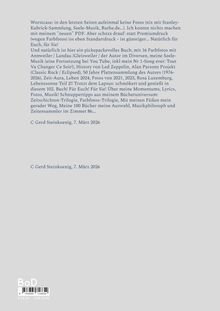 Ein Text von Gerd Steinkoenig, datiert 7. März 2026, beschreibt Inhalte wie Bücher, Musik und persönliche Erlebnisse.