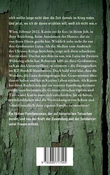 Ein Text beschreibt den Familienroman einer Frau, die Geheimnisse ihrer Großmutter aus dem Zweiten Weltkrieg aufdeckt.