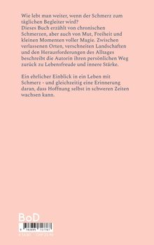 Text über ein Buch zu Mut und Hoffnung bei chronischen Schmerzen. Darunter BoD-Logo und Barcode. Preisangaben: € 14,80, CHF 21,90.