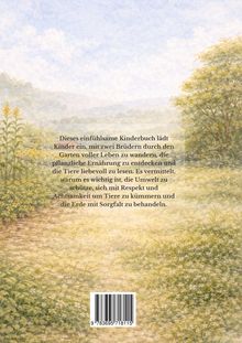 Einfühlsames Kinderbuch über Umweltbewusstsein und Respekt für Tiere, illustriert mit sanfter Naturkulisse.