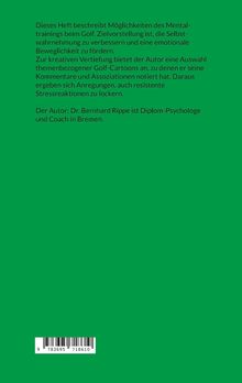 Text über Mentaltraining im Golf zur Verbesserung der Selbstwahrnehmung. Autor: Dr. Bernhard Rippe, Psychologe. Hintergrund grün.