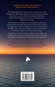 Text über einen Selbstfindungsweg, Bücherangst und Neuanfang an der irischen Küste, mit Sonnenuntergangshintergrund.