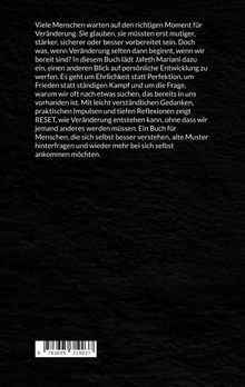Ein Text beschreibt ein Buch über persönliche Entwicklung mit Ehrlichkeit, Veränderung und Selbstverständnis. Unten ist ein Barcode.