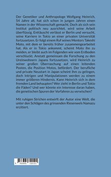 Text beschreibt die Geschichte von Wolfgang Heinrich, der nach Tokio geht, um seine Karriere fortzusetzen, aber auf Intrigen stößt.