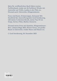 Text beschreibt das 96. Buch des Autors mit 26 Farbfotos aus Annweiler, Landau, Gleisweiler und Klingenmünster.