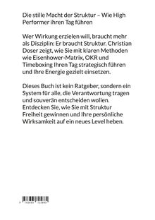 "Die stille Macht der Struktur – Wie High Performer ihren Tag führen" erklärt systematische Tagesführung und Energieeinsatz.