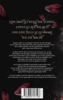 Text über das Märchenmotiv von Haut, Lippen und Seele. Darunter Erzählung über Opfer und Schicksal einer Frau namens Amber.