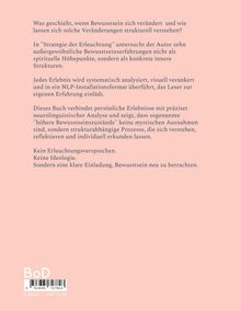 Text über Bewusstseinsveränderungen und -strukturen, NLP-Analyse, ohne Erleuchtungsversprechen. Preisangabe: €18, CHF 25.90.