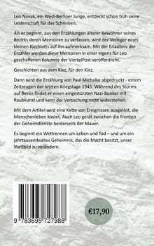 Ein Text beschreibt einen Jungen namens Leo Novak. Preis: €17,90. Hintergrund ist eine graue, steinartige Textur.