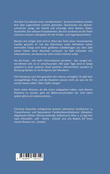 Ein norddeutsches Grundstück, drei Leichen, ein schweigender Junge. Wien: vermisster Sohn, Geige, Geheimnisse. Autorin: Christine Swientek.