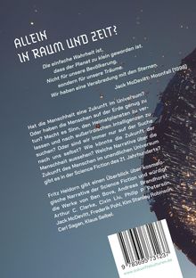 Der Text diskutiert die menschliche Zukunft im Universum und deren Darstellung in der Science Fiction. Unten ein Barcode.