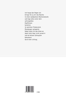 Ein Gedicht über Regen, Mond und Schutz vor Schnupfen. Unten ein Barcode und der Preis: € 7,90.