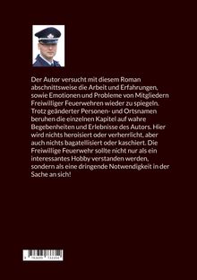 Text über Freiwillige Feuerwehren und deren Bedeutung. Oben links ein Porträt eines Mannes in Feuerwehruniform.