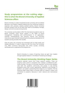 Studienprogramme an der Spitze - das bietet die Brand University of Applied Sciences. Grünes Logo oben rechts.