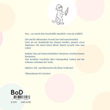 Ein Affe hält einen Stift. Begleite Gino auf heimlichen Abenteuern. Inklusive Mal- und Rätselseiten für kleine Entdecker!