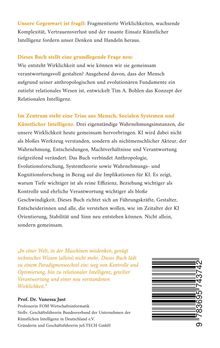 Ein Text beschreibt fragmentierte Wirklichkeiten, KI, Verantwortung und die Rolle von Mensch, sozialen Systemen und KI. Zitat: Dr. Vanessa Just.