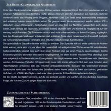 Zum Thema "Gedanken zur Nachtruhe" und ein Abschnitt über Alexander Glas, den "sprechenden Schreibeling".