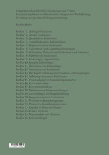 Liste von Booklets zu mathematischen Themen, beginnend mit "Der Begriff Funktion" bis "Kreis und Kugel".