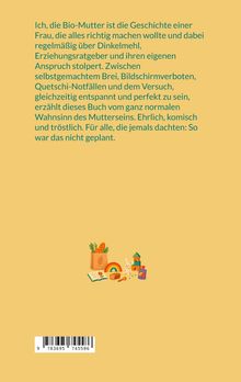 Text beschreibt die Herausforderungen einer Mutter zwischen Perfektion und Alltagschaos. Illustration: Einkaufstüte, Spielzeug.