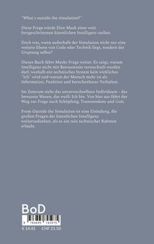 Grauer Hintergrund mit Text über künstliche Intelligenz, das menschliche Bewusstsein und philosophische Fragen, zitiert Elon Musk.