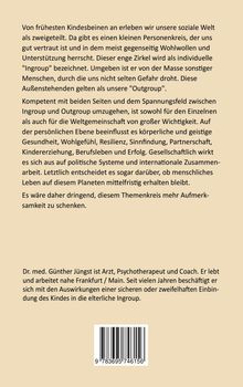 Text beschreibt, wie soziale Welt aus "Ingroup" und "Outgroup" besteht. Autor: Dr. med. Günther Jüngst. Darunter Barcode.