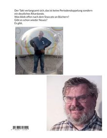 Texte beschreiben musikalische Veränderungen, Fragen zu Büchern und Neuigkeiten. Zwei Bilder eines Mannes, ds in Glaskugel.