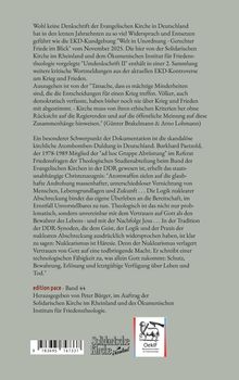 EKD-Kundgebung kritisiert Kriegsentscheidungen. Band 44 von Peter Bürger. Logos der Solidarischen Kirche und ÖkFIF.