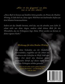 Ein Zitat oben: „Alles ist das Gegenteil von dem, was es zu sein scheint...“. Text beschreibt Shadow-Writing und Werkzeuge dafür.