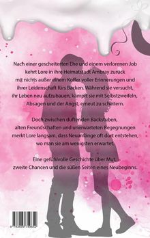Silhouetten eines Paares vor rosa Hintergrund mit texturiertem Farbmuster und flüssig verlaufendem weißem Rand oben.