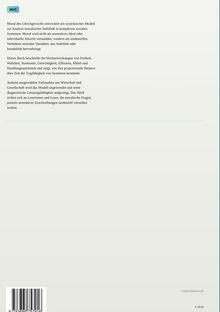 Text über ein Buch zur moralischen Stabilität in sozialen Systemen. Oben Logo "MDG". Unten Website und Preis.