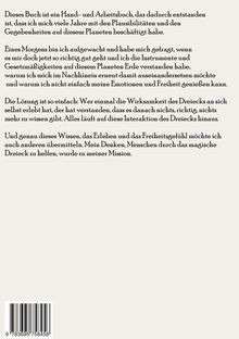 Ein Text beschreibt das Buch als Hand- und Arbeitsbuch. Es geht um das Verstehen von Gesetzmäßigkeiten der Erde und Freiheit. Unten ist ein Barcode.