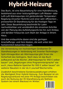 „Hybrid-Heizung“ ist der Titel. Anleitung für hybride Heizsysteme mit Wärmepumpe und Ölheizung. Kosteneffizient beschrieben.