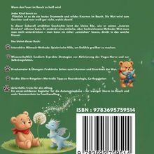 Text: Buch über Wutbewältigung für Kinder, interaktive Methoden, wissenschaftlich fundierte Strategien, Elternratgeber.

Illustration: Ein Bär und ein Drache mit Pusteblume auf grünem Hintergrund.
