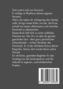 Ein Buchtext über innere Stärke, Selbstfindung und Frieden. Unten rechts befindet sich ein Barcode.