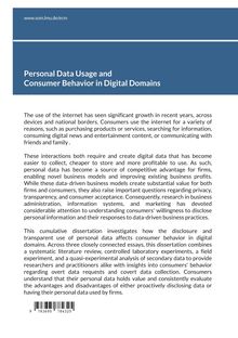 Persönliche Datennutzung und Verbraucherverhalten in digitalen Bereichen. www.som.lmu.de/ecm. Text über Internetnutzung.